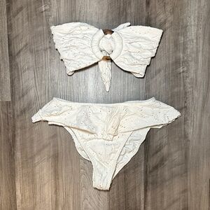 Montce Ivory Eyelet 2 Piece Bikini - XS